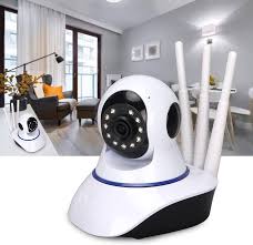 Camara Robótica Seguridad Wifi 3 Antenas
